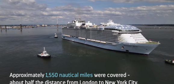 Video: World’s Largest Cruise Ship, One Step Closer To Completion